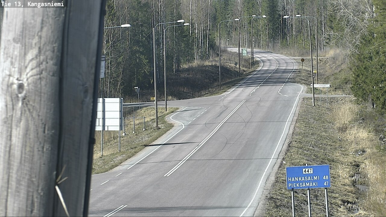 Weather Camera Image Väg 13 Kangasniemi, Kangasniemi, Etelä-Savo