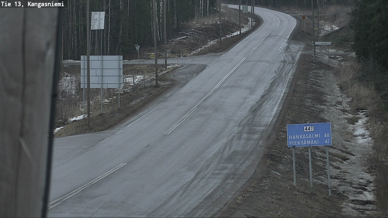 Weather Camera Image Väg 13 Kangasniemi, Kangasniemi, Etelä-Savo