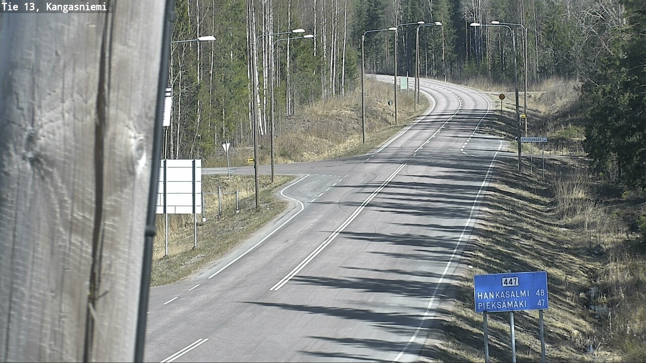 Weather Camera Image Väg 13 Kangasniemi, Kangasniemi, Etelä-Savo