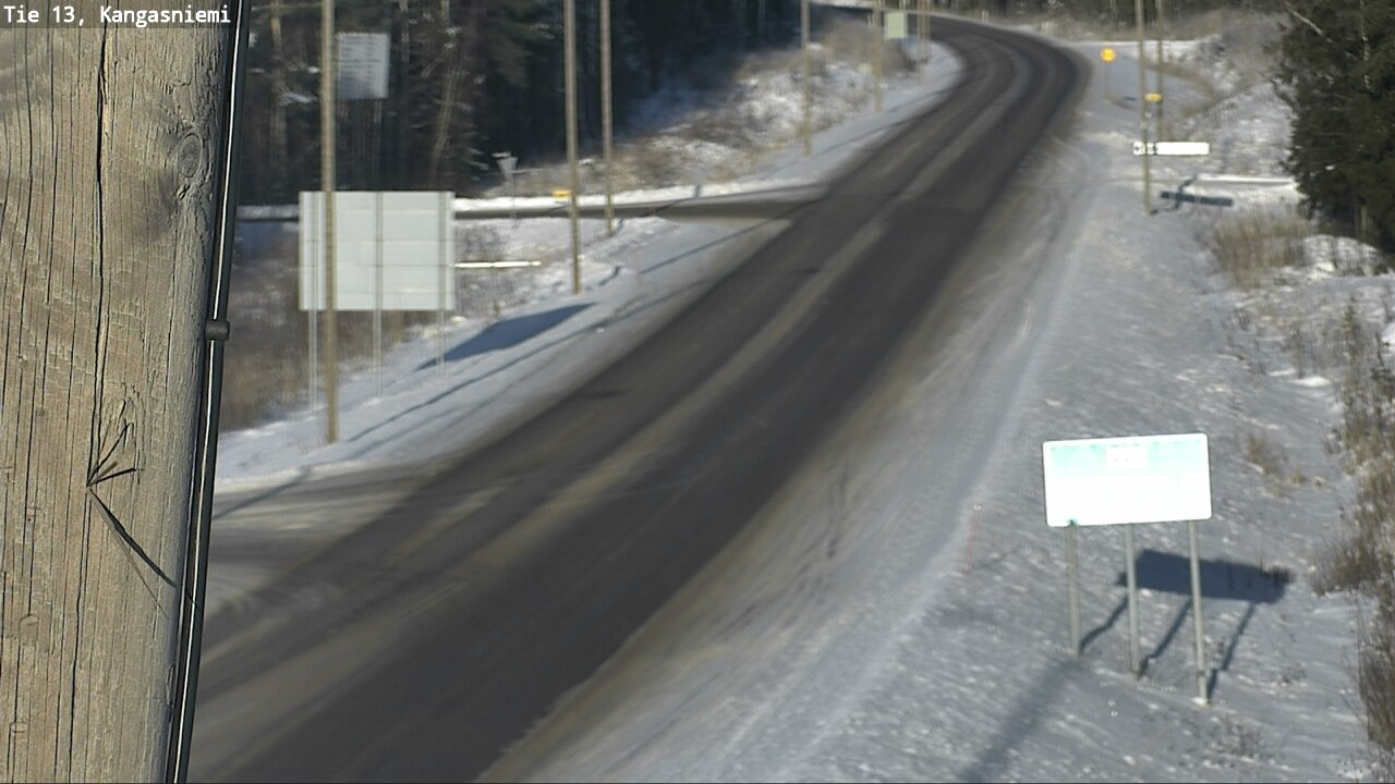 Weather Camera Image Väg 13 Kangasniemi, Kangasniemi, Etelä-Savo