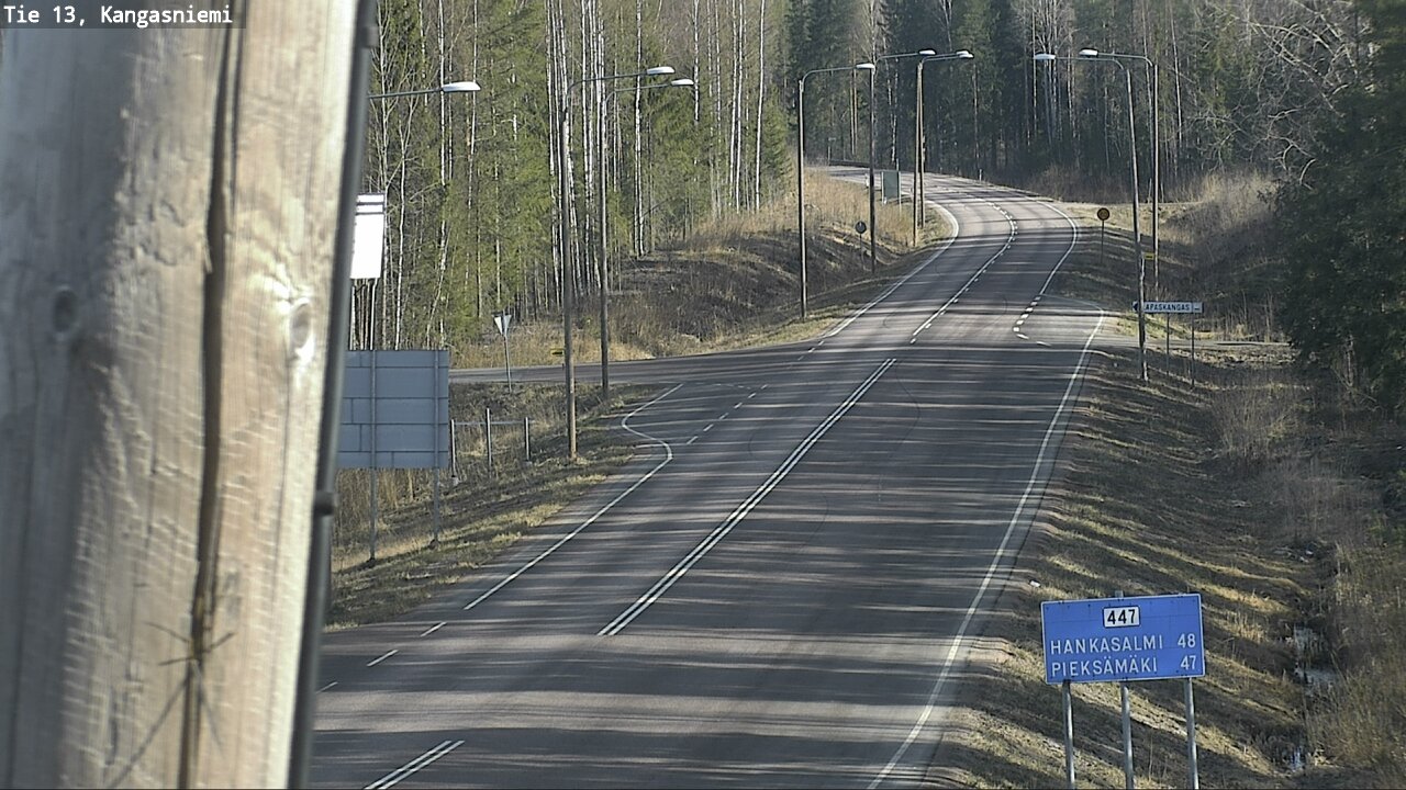 Weather Camera Image Väg 13 Kangasniemi, Kangasniemi, Etelä-Savo