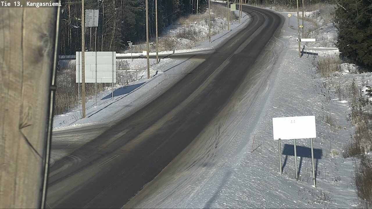 Weather Camera Image Väg 13 Kangasniemi, Kangasniemi, Etelä-Savo
