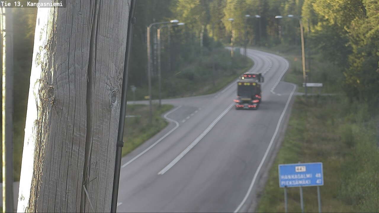 Weather Camera Image Väg 13 Kangasniemi, Kangasniemi, Etelä-Savo