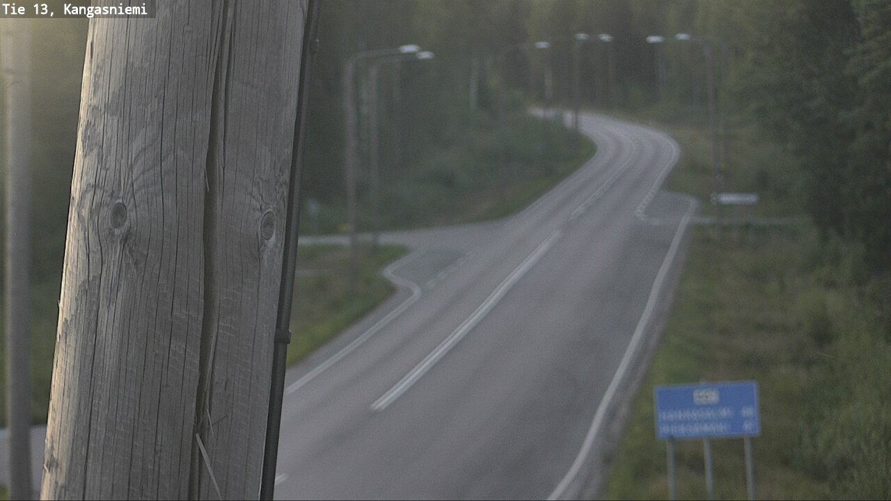Weather Camera Image Väg 13 Kangasniemi, Kangasniemi, Etelä-Savo