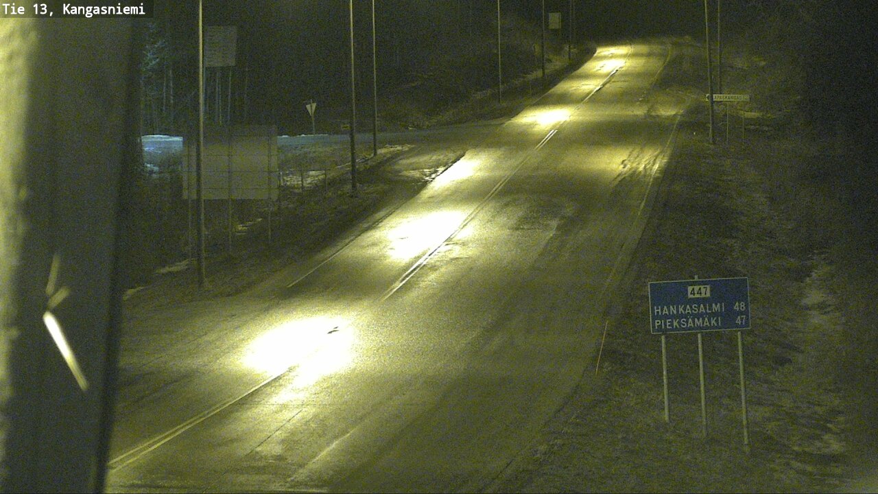 Weather Camera Image Väg 13 Kangasniemi, Kangasniemi, Etelä-Savo