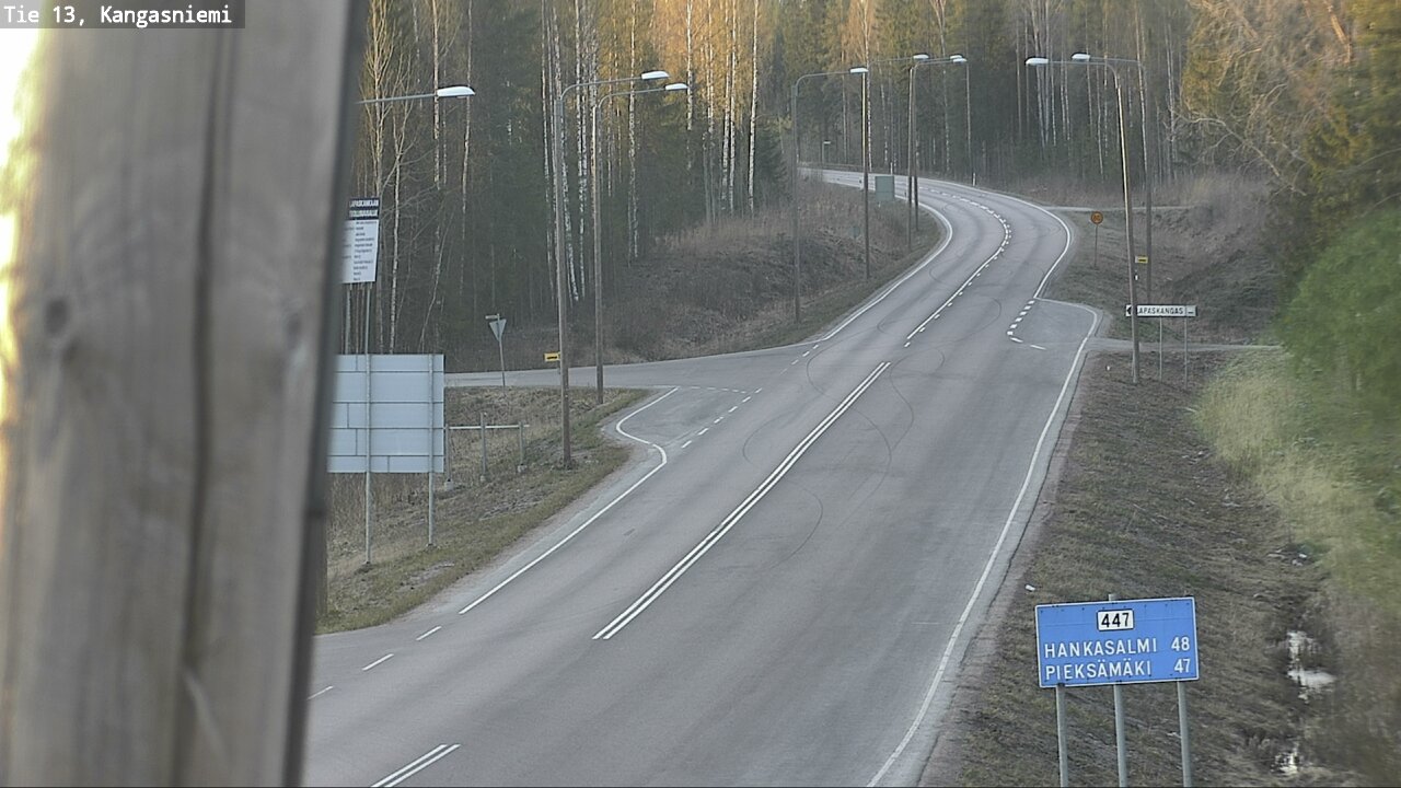 Weather Camera Image Väg 13 Kangasniemi, Kangasniemi, Etelä-Savo