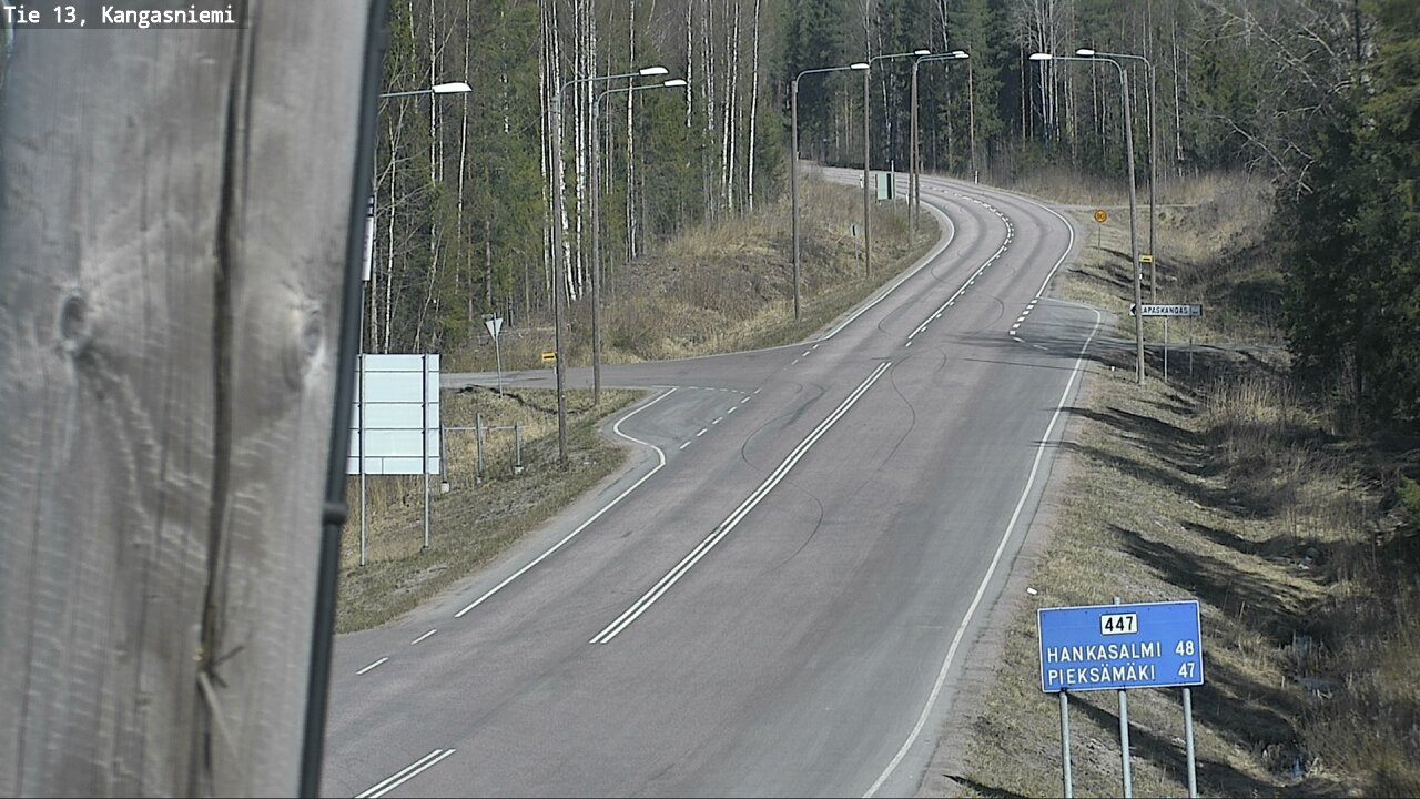 Weather Camera Image Väg 13 Kangasniemi, Kangasniemi, Etelä-Savo