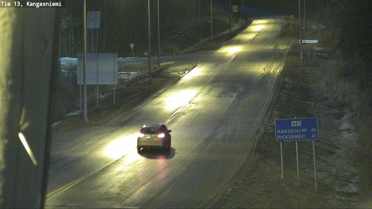 Weather Camera Image Väg 13 Kangasniemi, Kangasniemi, Etelä-Savo