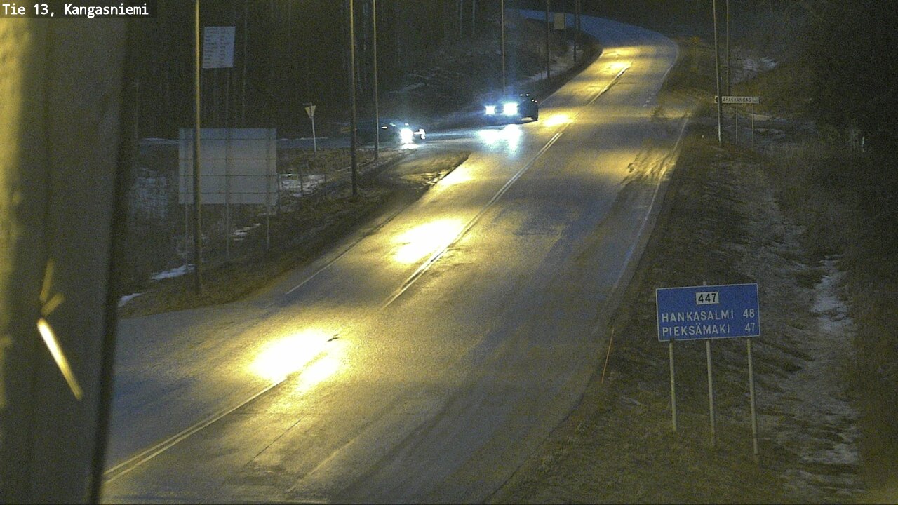 Weather Camera Image Väg 13 Kangasniemi, Kangasniemi, Etelä-Savo