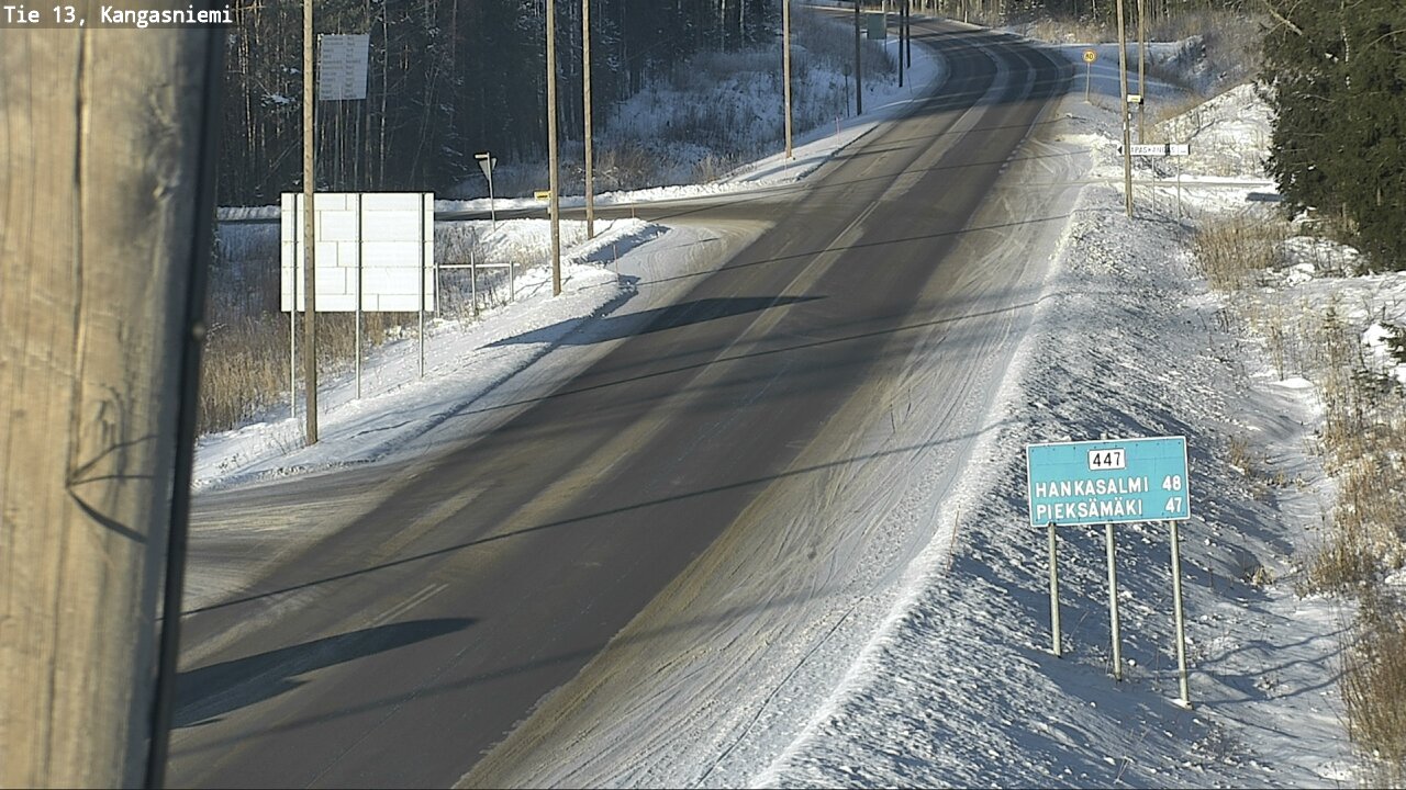 Weather Camera Image Väg 13 Kangasniemi, Kangasniemi, Etelä-Savo