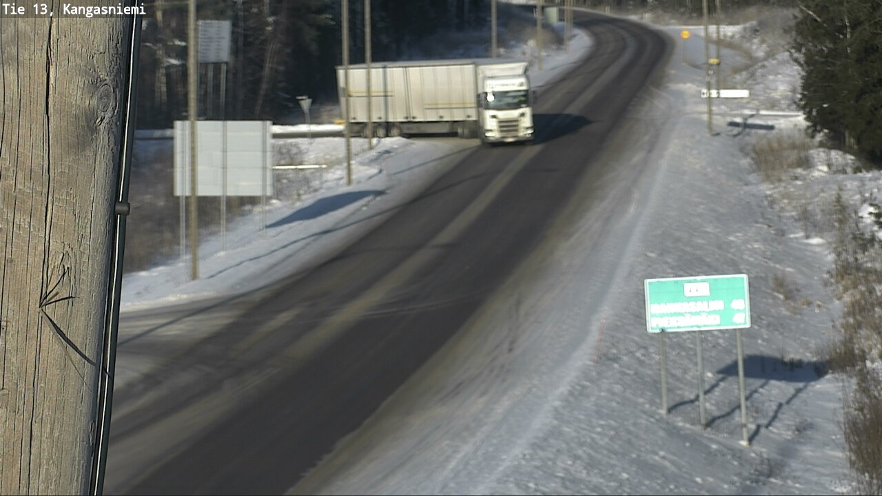 Weather Camera Image Väg 13 Kangasniemi, Kangasniemi, Etelä-Savo