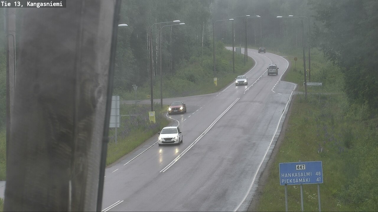 Weather Camera Image Väg 13 Kangasniemi, Kangasniemi, Etelä-Savo
