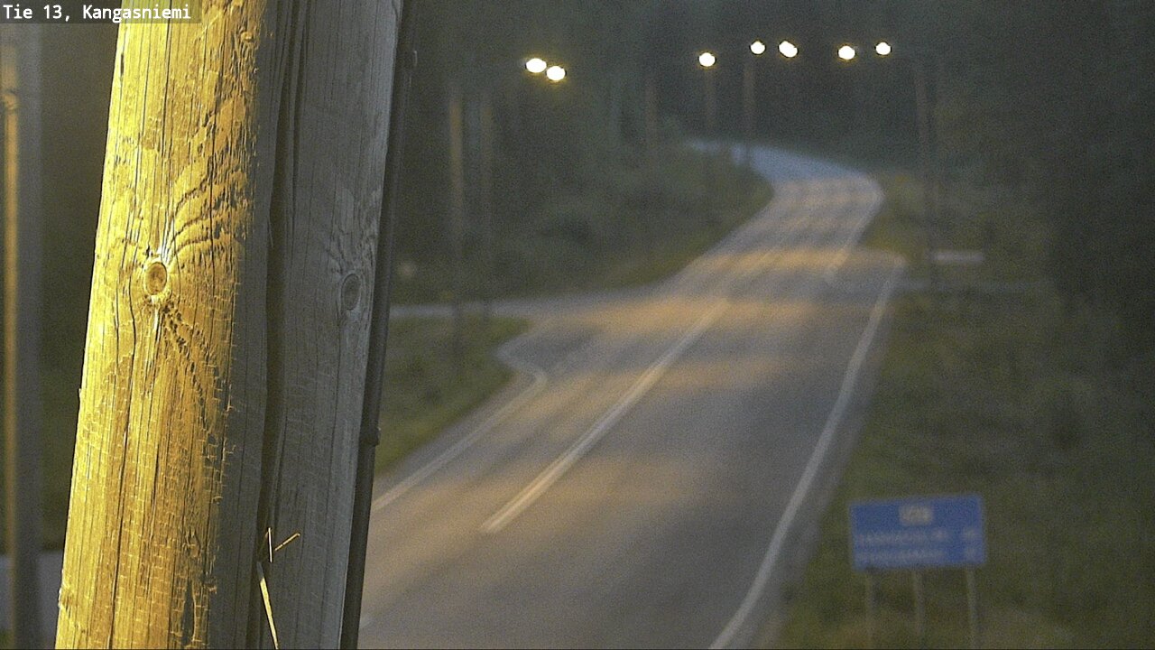 Weather Camera Image Väg 13 Kangasniemi, Kangasniemi, Etelä-Savo