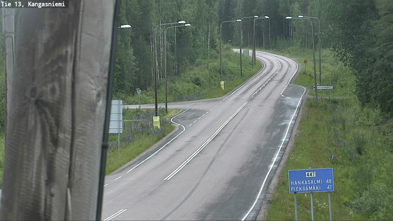 Weather Camera Image Väg 13 Kangasniemi, Kangasniemi, Etelä-Savo