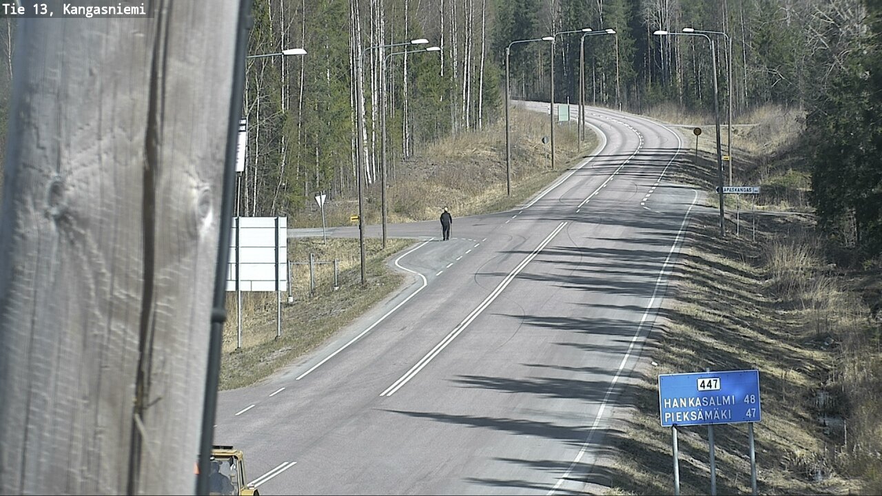 Weather Camera Image Väg 13 Kangasniemi, Kangasniemi, Etelä-Savo