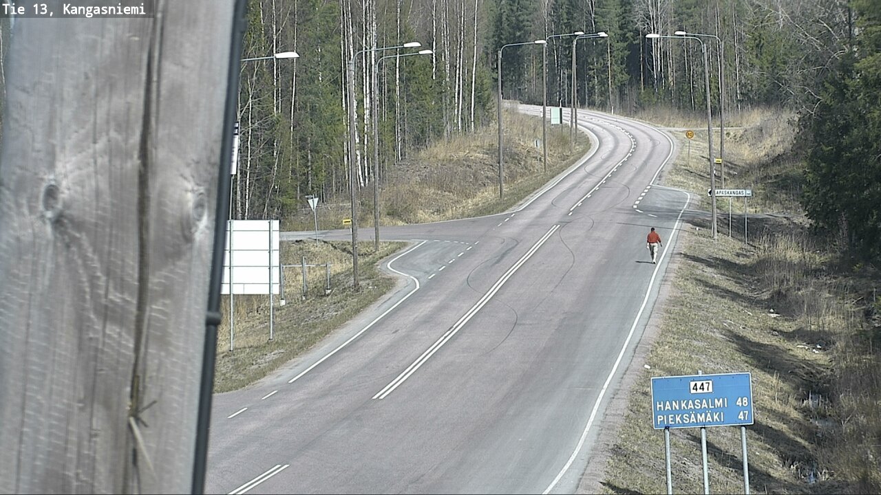 Weather Camera Image Väg 13 Kangasniemi, Kangasniemi, Etelä-Savo