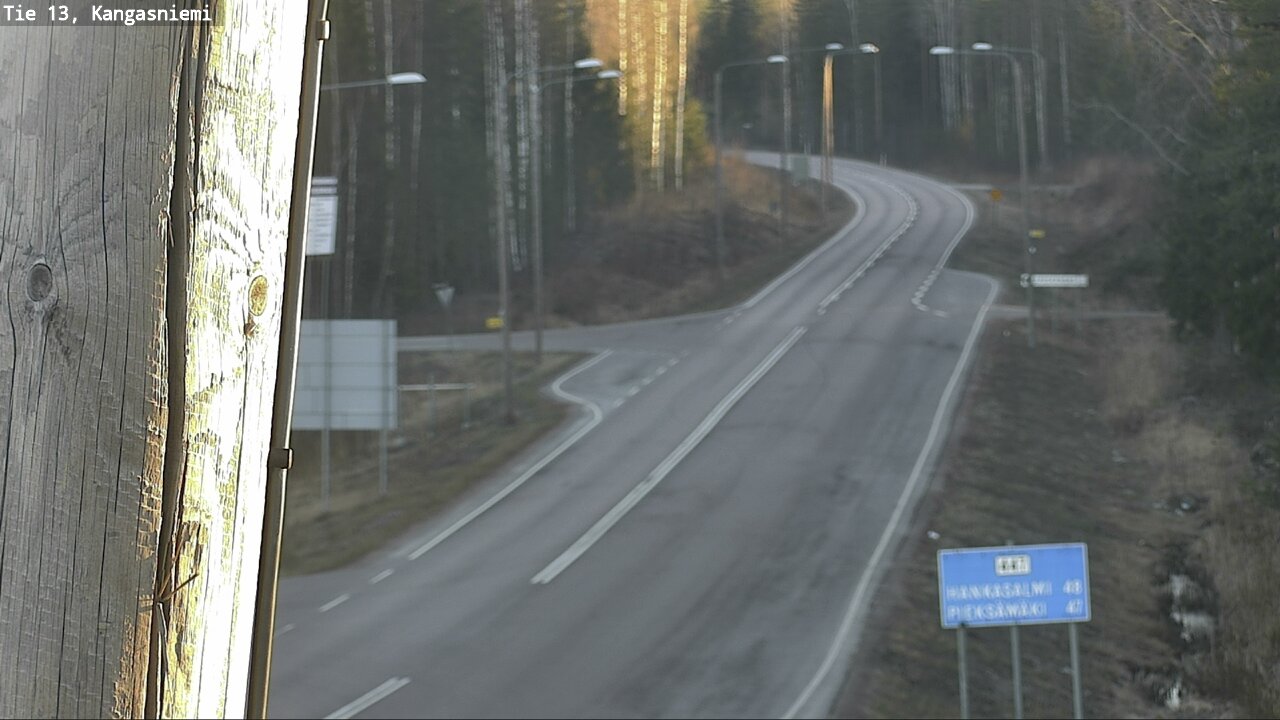 Weather Camera Image Väg 13 Kangasniemi, Kangasniemi, Etelä-Savo