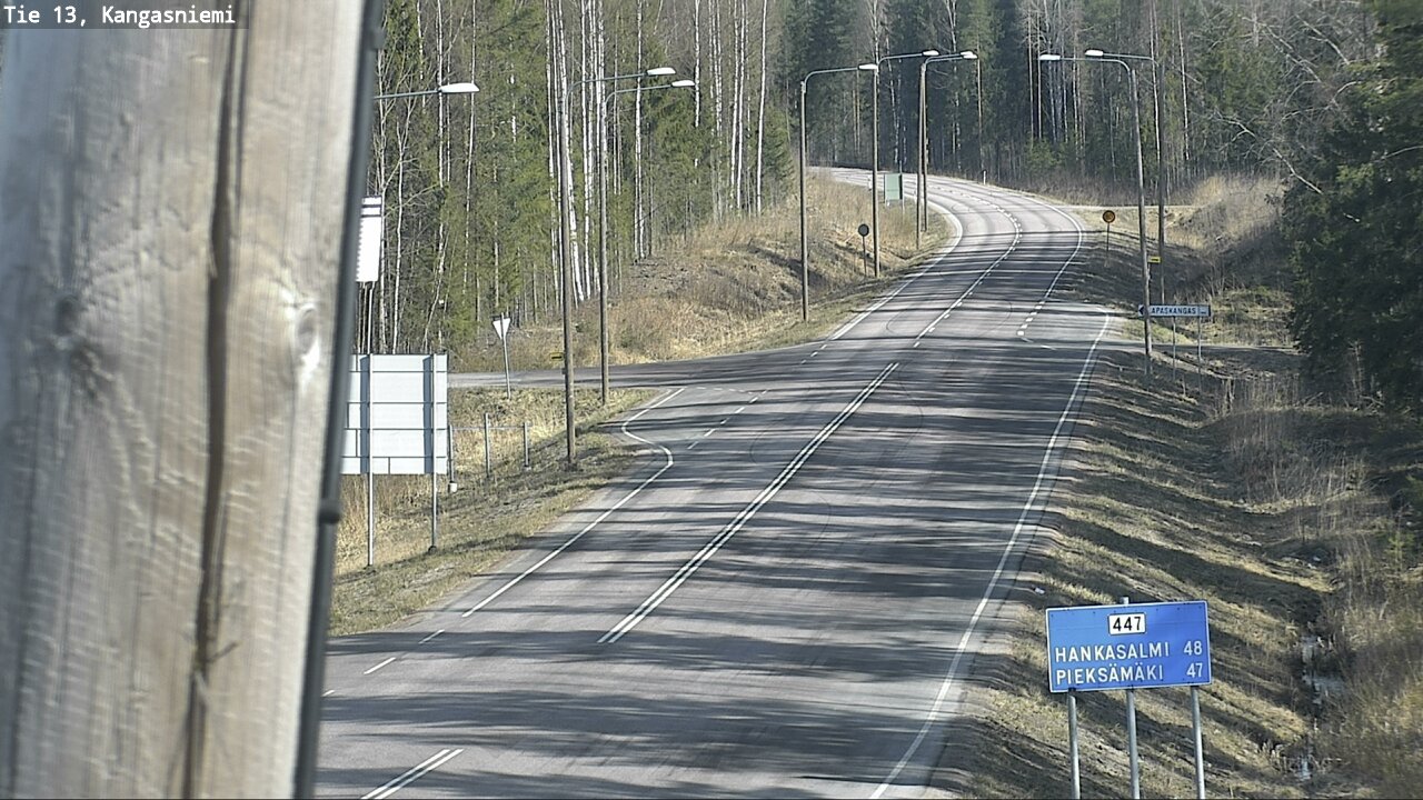 Weather Camera Image Väg 13 Kangasniemi, Kangasniemi, Etelä-Savo