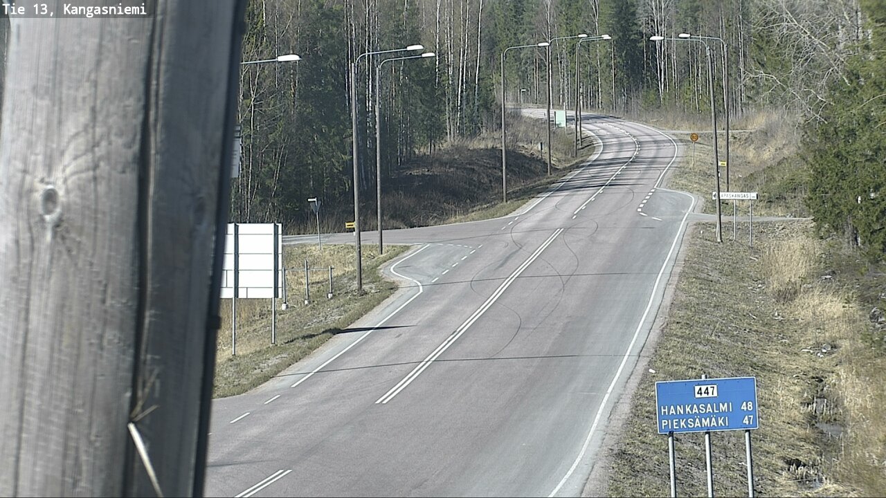 Weather Camera Image Väg 13 Kangasniemi, Kangasniemi, Etelä-Savo