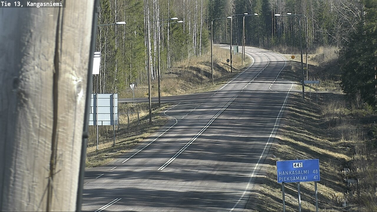 Weather Camera Image Väg 13 Kangasniemi, Kangasniemi, Etelä-Savo