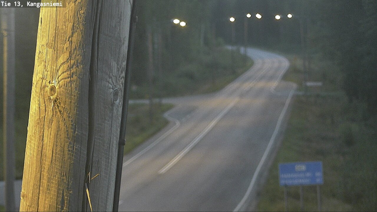 Weather Camera Image Väg 13 Kangasniemi, Kangasniemi, Etelä-Savo