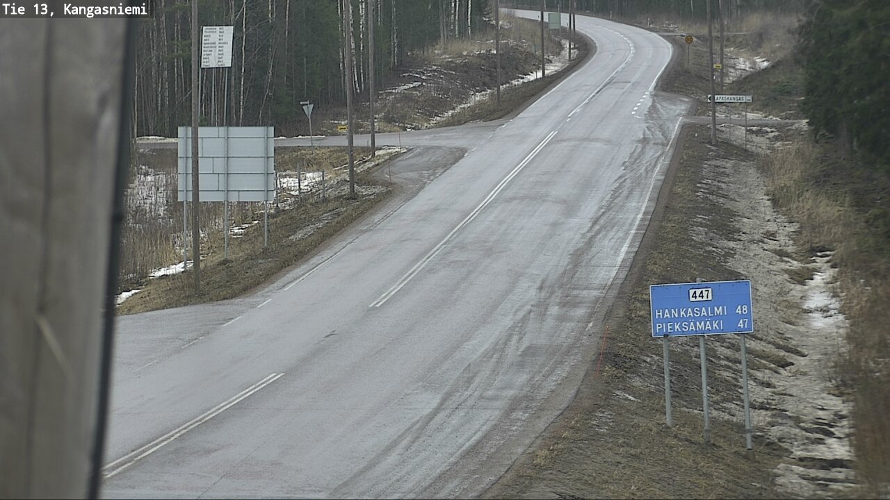Weather Camera Image Väg 13 Kangasniemi, Kangasniemi, Etelä-Savo