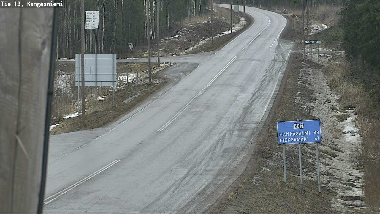 Weather Camera Image Väg 13 Kangasniemi, Kangasniemi, Etelä-Savo