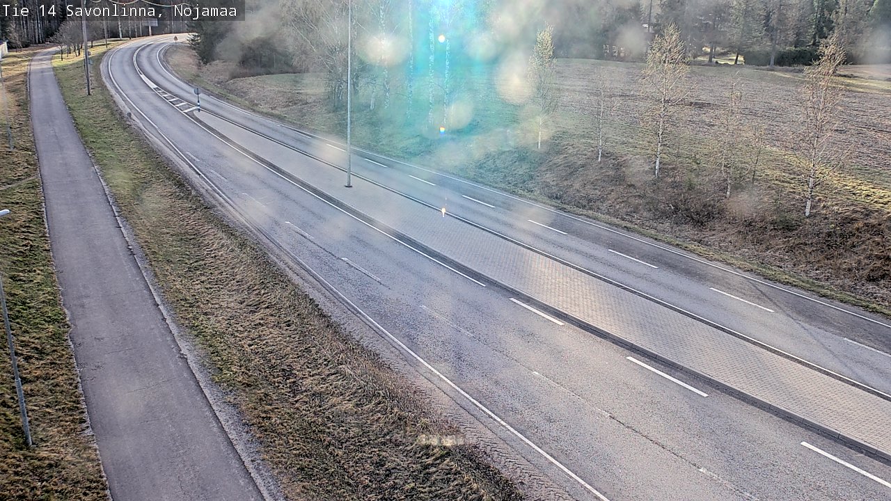 Weather Camera Image Väg 14 Nyslott, Nojanmaa, Savonlinna, Etelä-Savo