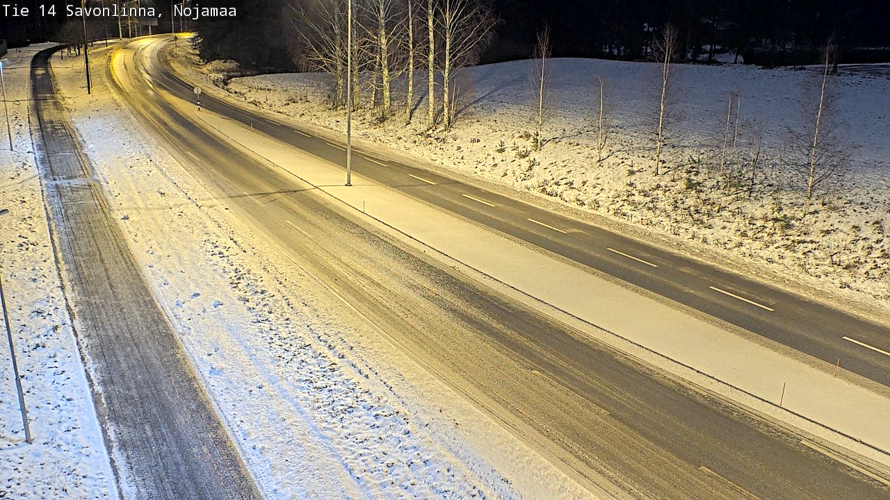 Weather Camera Image Väg 14 Nyslott, Nojanmaa, Savonlinna, Etelä-Savo