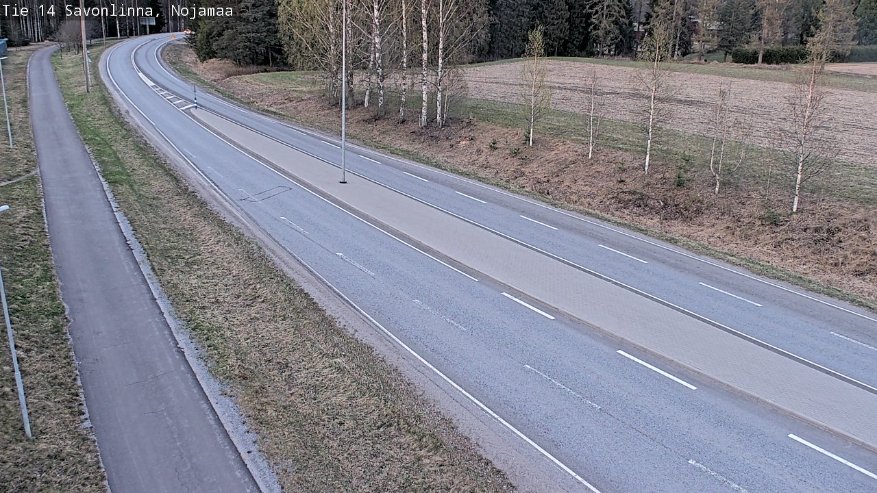 Weather Camera Image Väg 14 Nyslott, Nojanmaa, Savonlinna, Etelä-Savo