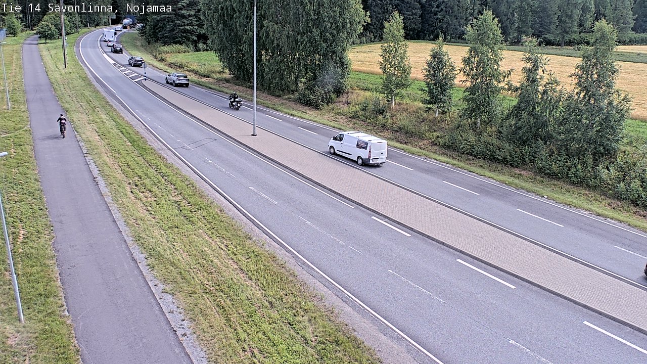 Weather Camera Image Väg 14 Nyslott, Nojanmaa, Savonlinna, Etelä-Savo