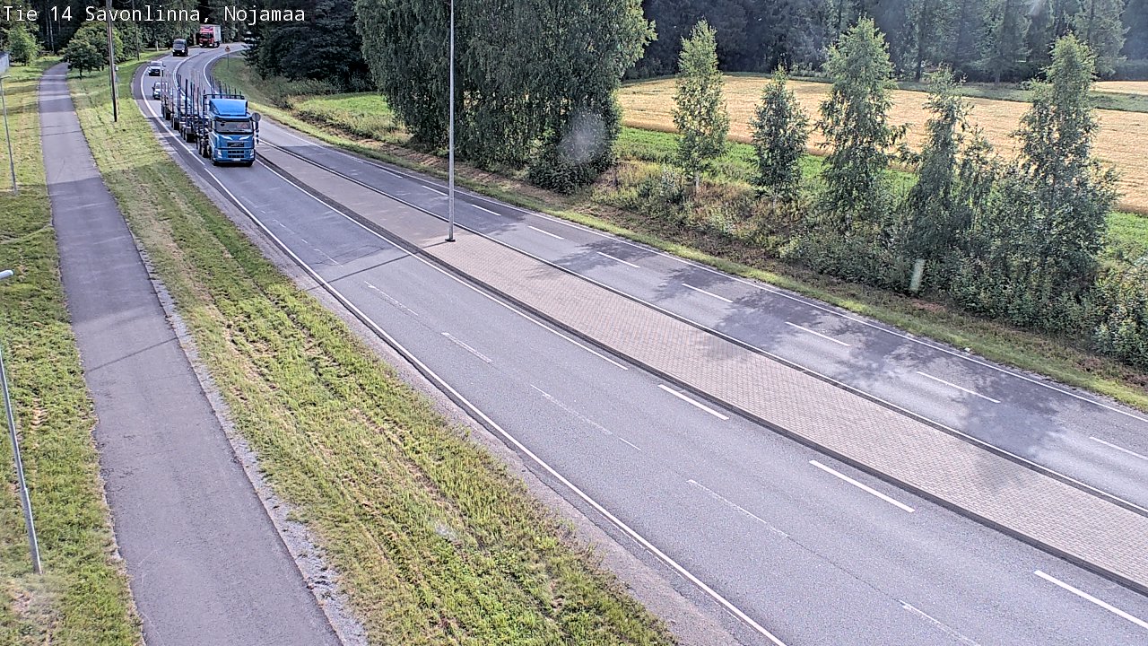 Weather Camera Image Väg 14 Nyslott, Nojanmaa, Savonlinna, Etelä-Savo