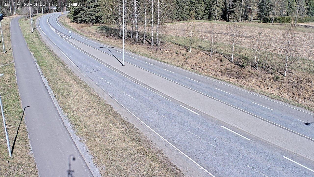 Weather Camera Image Väg 14 Nyslott, Nojanmaa, Savonlinna, Etelä-Savo