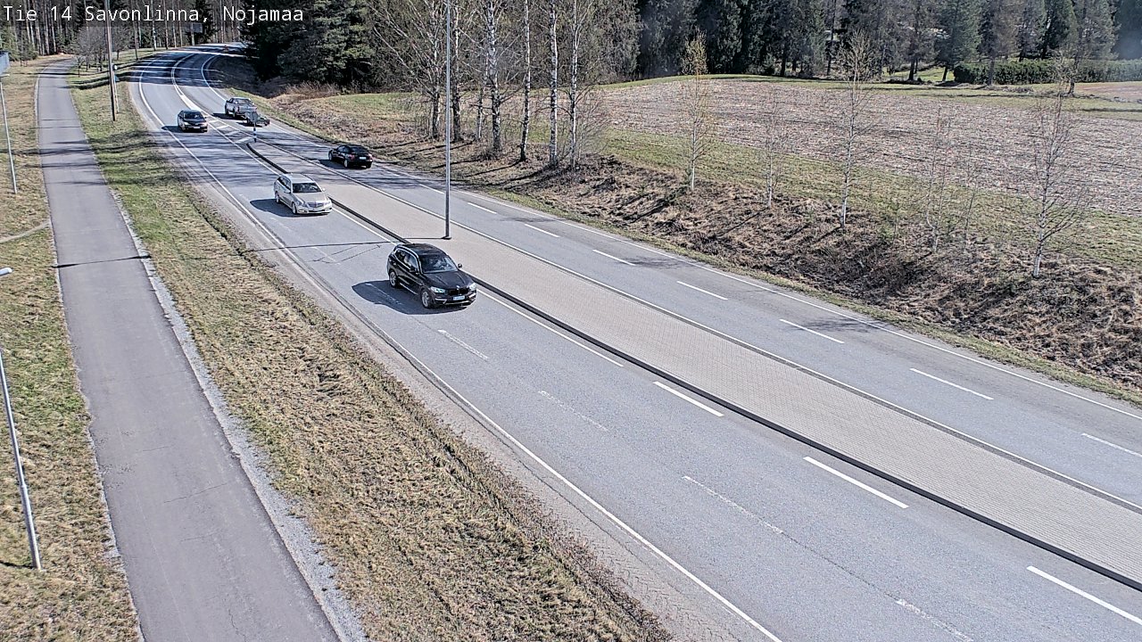Weather Camera Image Väg 14 Nyslott, Nojanmaa, Savonlinna, Etelä-Savo
