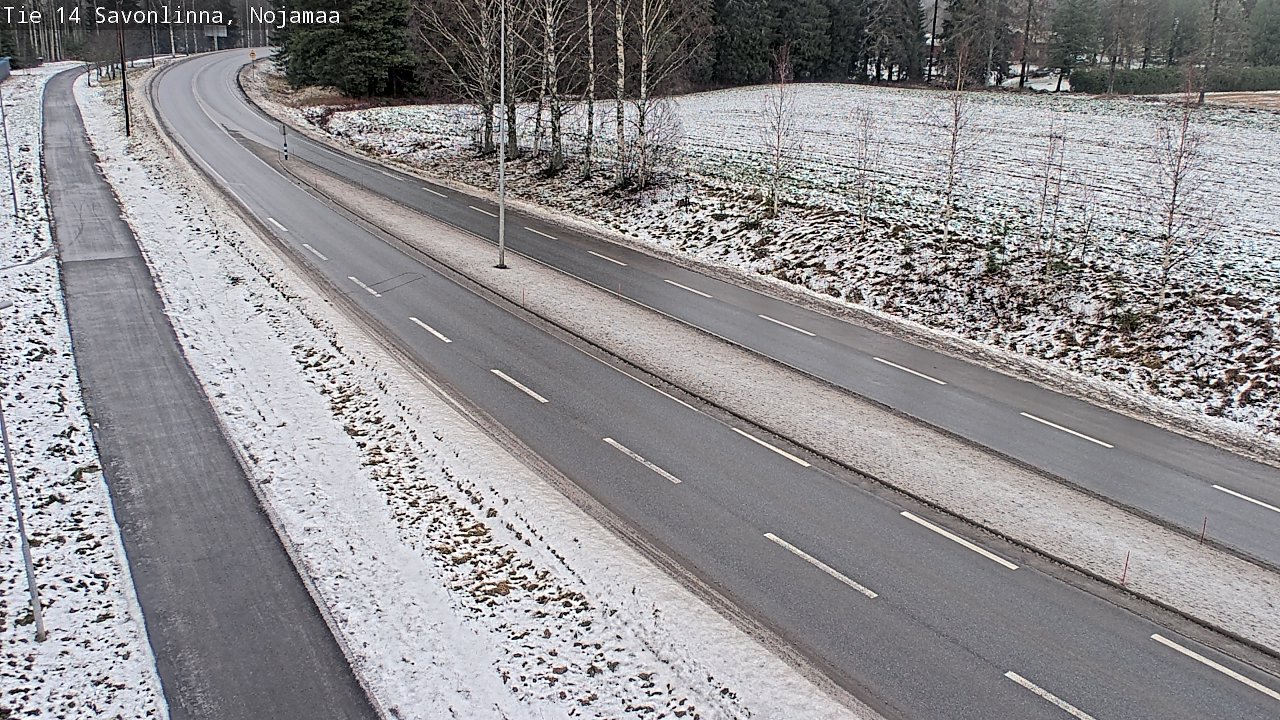 Weather Camera Image Väg 14 Nyslott, Nojanmaa, Savonlinna, Etelä-Savo