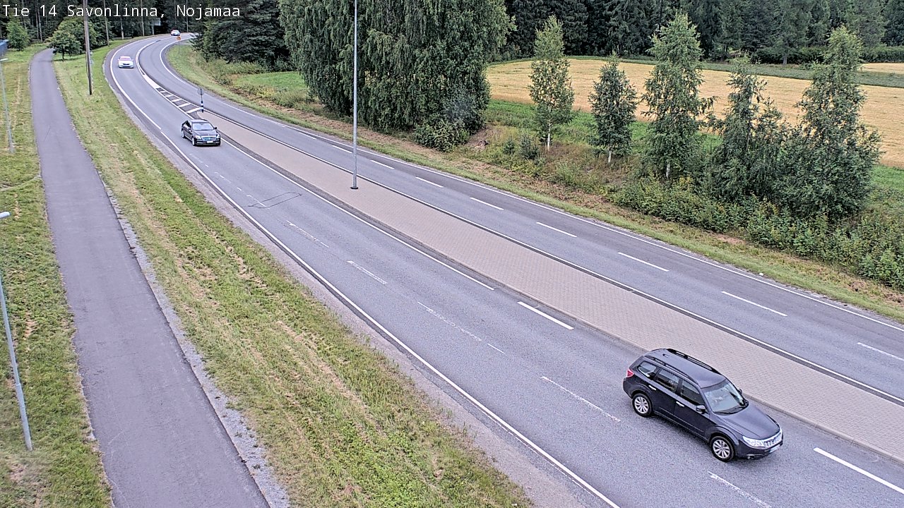 Weather Camera Image Väg 14 Nyslott, Nojanmaa, Savonlinna, Etelä-Savo