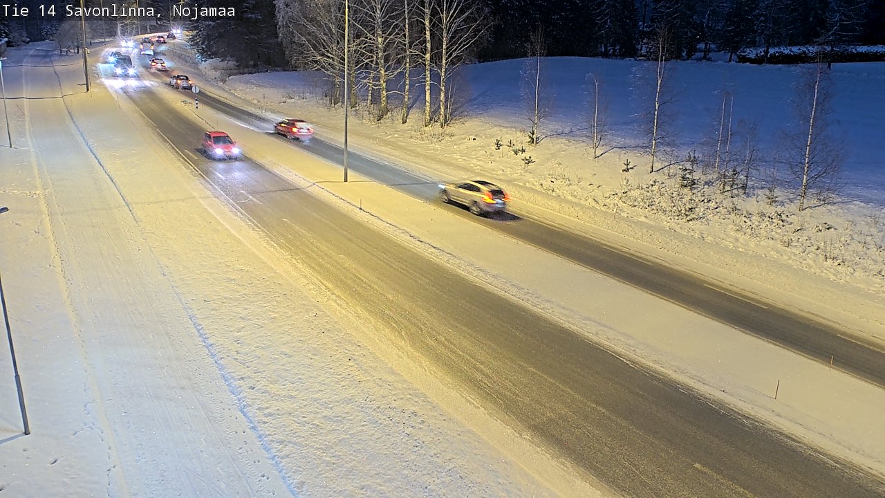 Weather Camera Image Väg 14 Nyslott, Nojanmaa, Savonlinna, Etelä-Savo