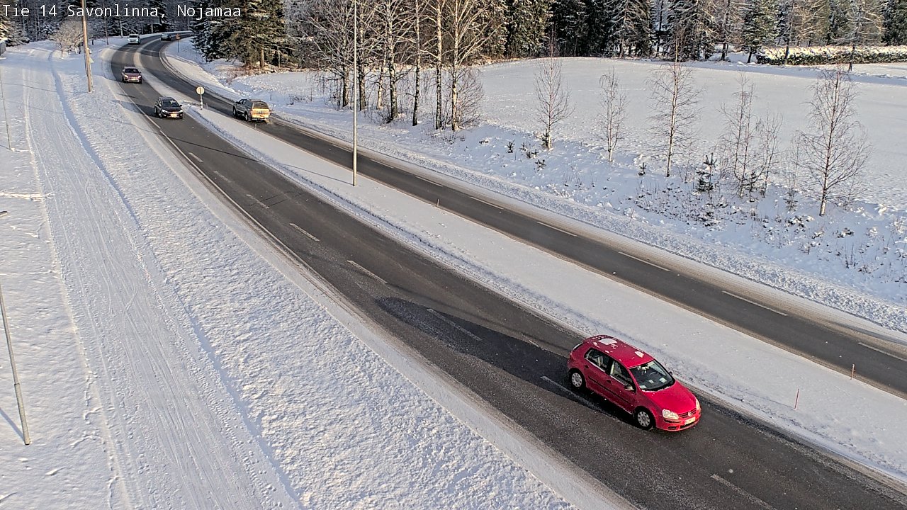 Weather Camera Image Väg 14 Nyslott, Nojanmaa, Savonlinna, Etelä-Savo