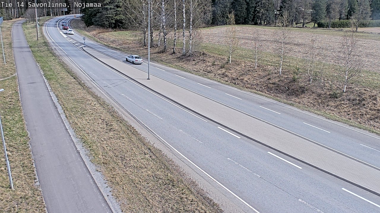 Weather Camera Image Väg 14 Nyslott, Nojanmaa, Savonlinna, Etelä-Savo