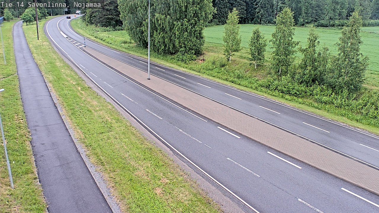Weather Camera Image Väg 14 Nyslott, Nojanmaa, Savonlinna, Etelä-Savo