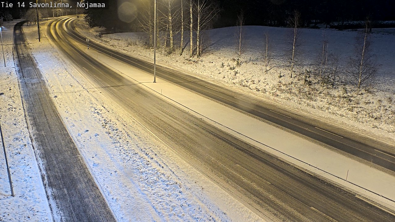 Weather Camera Image Väg 14 Nyslott, Nojanmaa, Savonlinna, Etelä-Savo