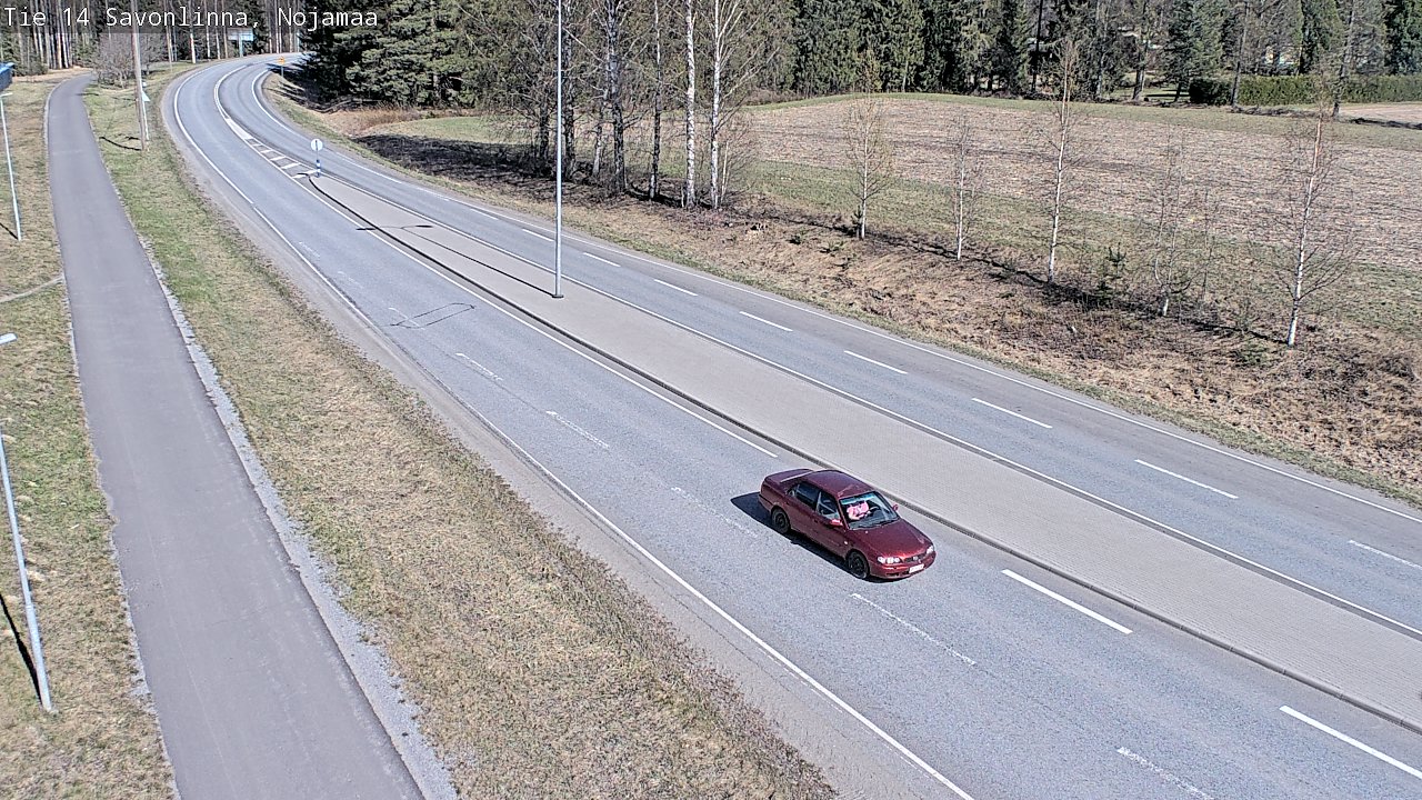 Weather Camera Image Väg 14 Nyslott, Nojanmaa, Savonlinna, Etelä-Savo