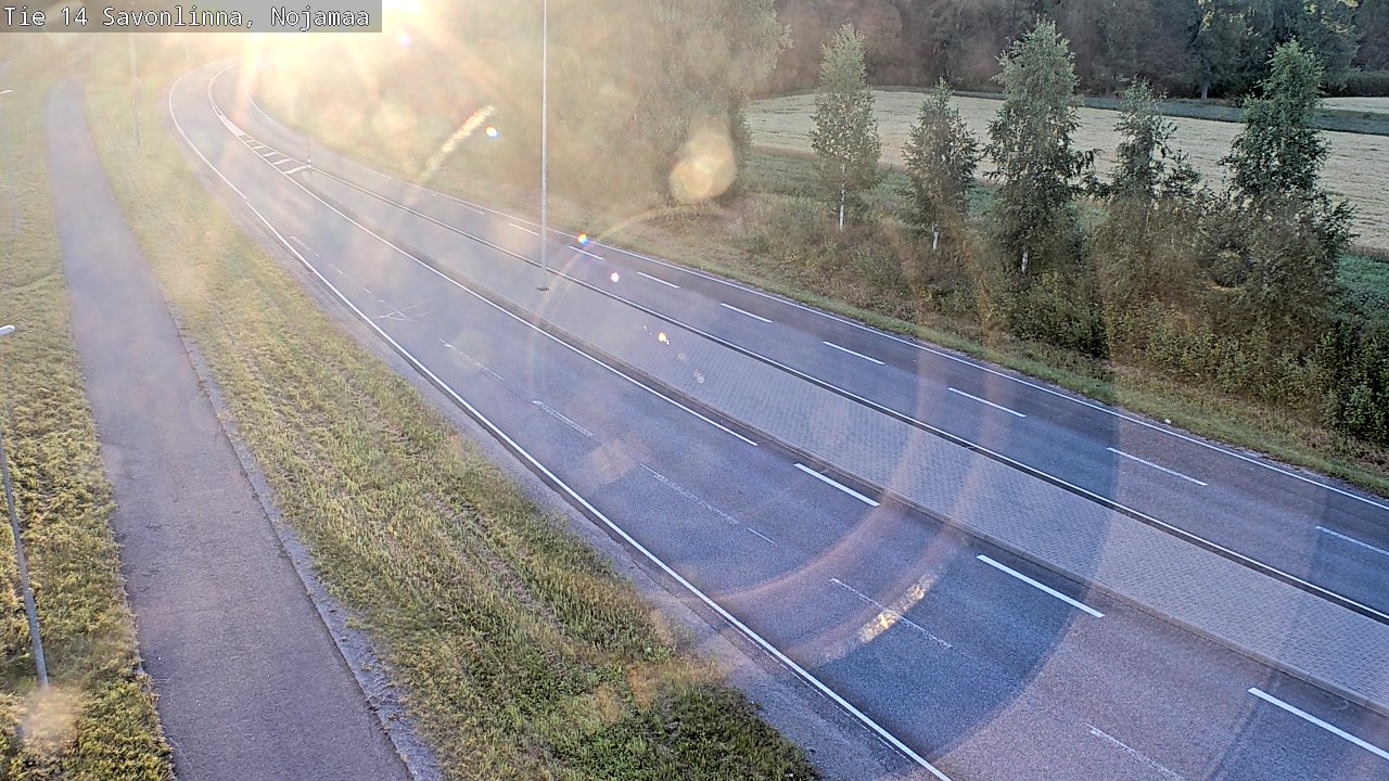 Weather Camera Image Väg 14 Nyslott, Nojanmaa, Savonlinna, Etelä-Savo