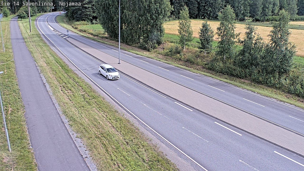 Weather Camera Image Väg 14 Nyslott, Nojanmaa, Savonlinna, Etelä-Savo