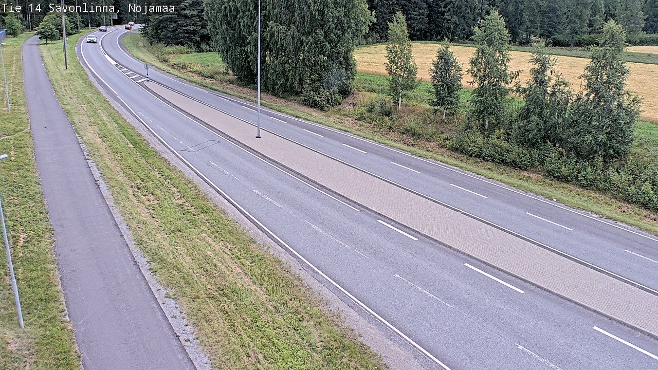 Weather Camera Image Väg 14 Nyslott, Nojanmaa, Savonlinna, Etelä-Savo