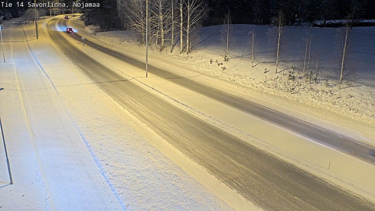 Weather Camera Image Väg 14 Nyslott, Nojanmaa, Savonlinna, Etelä-Savo