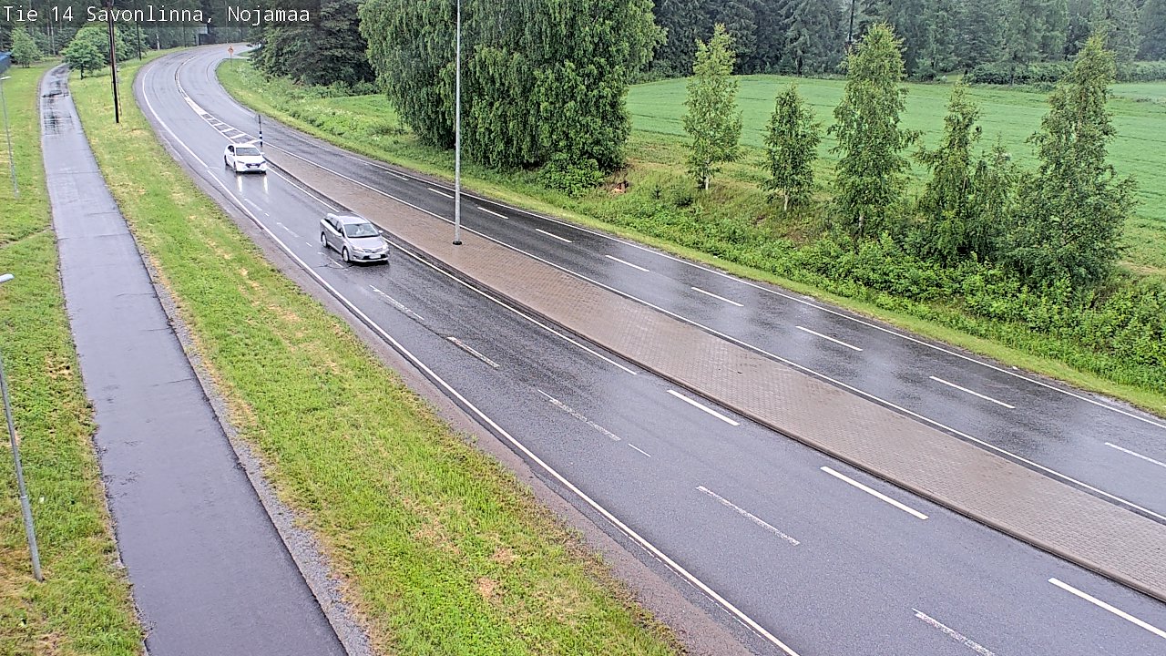 Weather Camera Image Väg 14 Nyslott, Nojanmaa, Savonlinna, Etelä-Savo