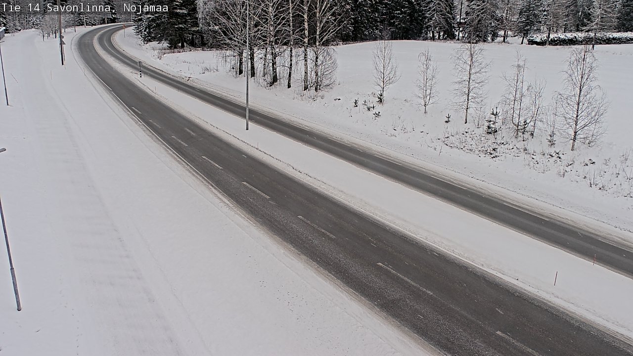Weather Camera Image Väg 14 Nyslott, Nojanmaa, Savonlinna, Etelä-Savo