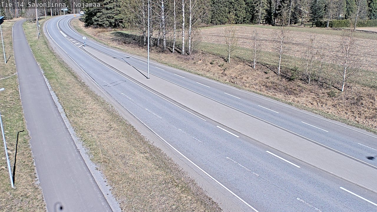 Weather Camera Image Väg 14 Nyslott, Nojanmaa, Savonlinna, Etelä-Savo