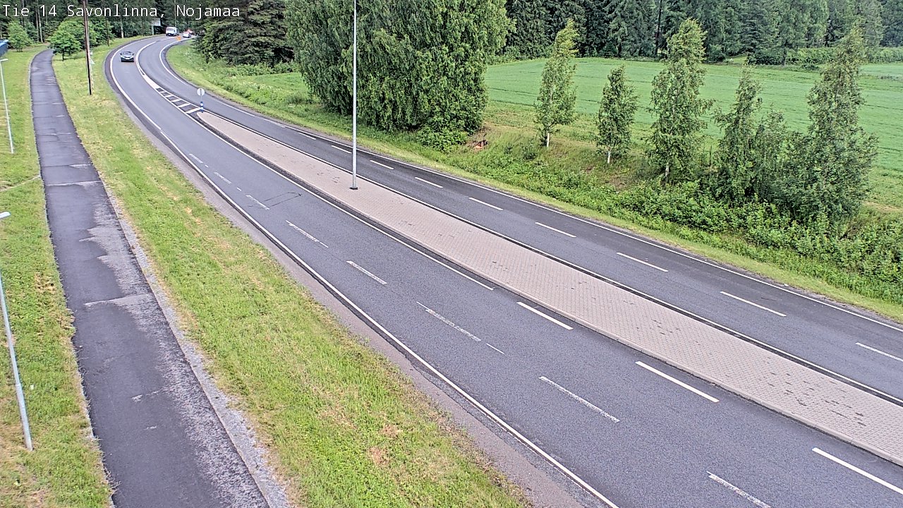 Weather Camera Image Väg 14 Nyslott, Nojanmaa, Savonlinna, Etelä-Savo